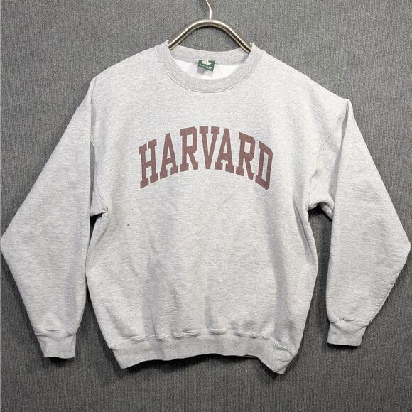 Harvard Crew Neck Sweatshirt Adult Medium Boxy University Pullover Ivysport - Picture 1 of 11